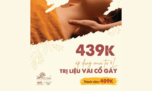 Trị Liệu Vai Cổ Gáy Chỉ 439K/4l 